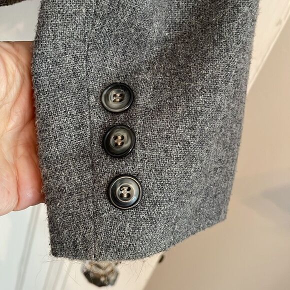 Vtg 70s/80s Rafaella by Ricky Freeman gray tweed blazer - Picture 6 of 9